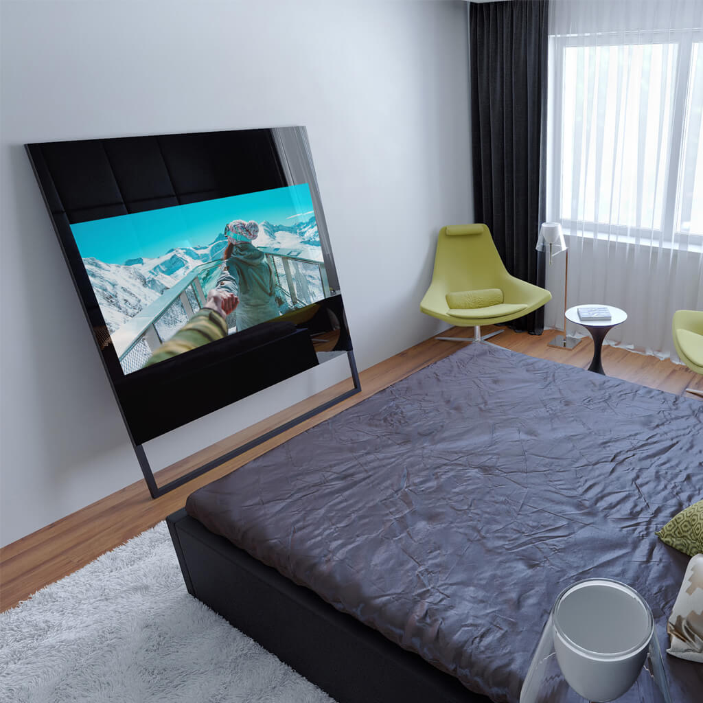 Встроенный телевизор Tele-Art Q70SM для спальни